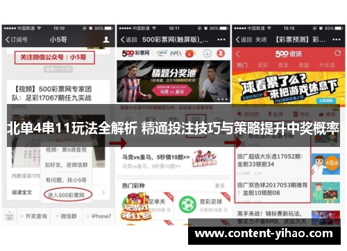 北单4串11玩法全解析 精通投注技巧与策略提升中奖概率