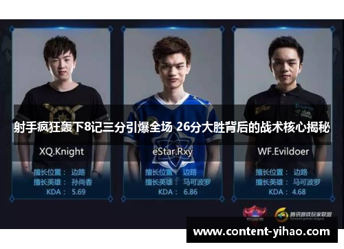 射手疯狂轰下8记三分引爆全场 26分大胜背后的战术核心揭秘